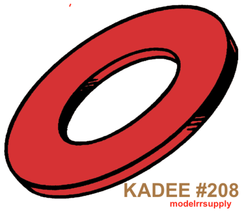 KADEE 208 Red Insulating Fiber Washers .015in Thick (48) GENUINE KADEE
