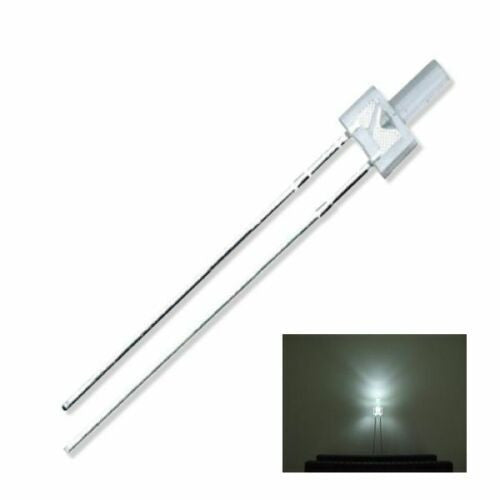 12-825-10 2mm Tower LEDS and resistors | 10pk | White