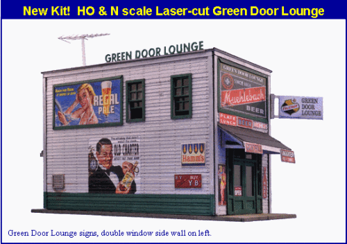 2008 HO Green Door Lounge - Laser cut kit