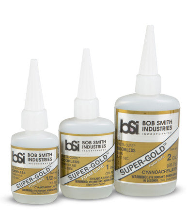 123 Super-Gold Cyanoacrylate Glue | Foam Safe | Odorless | Thin | 2 oz