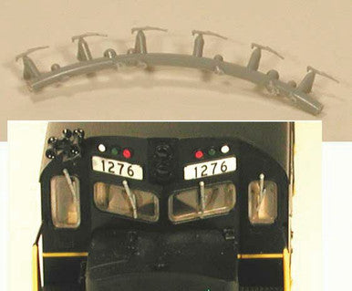190-619 HO Windshield Wipers - Plastic - pkg(6)